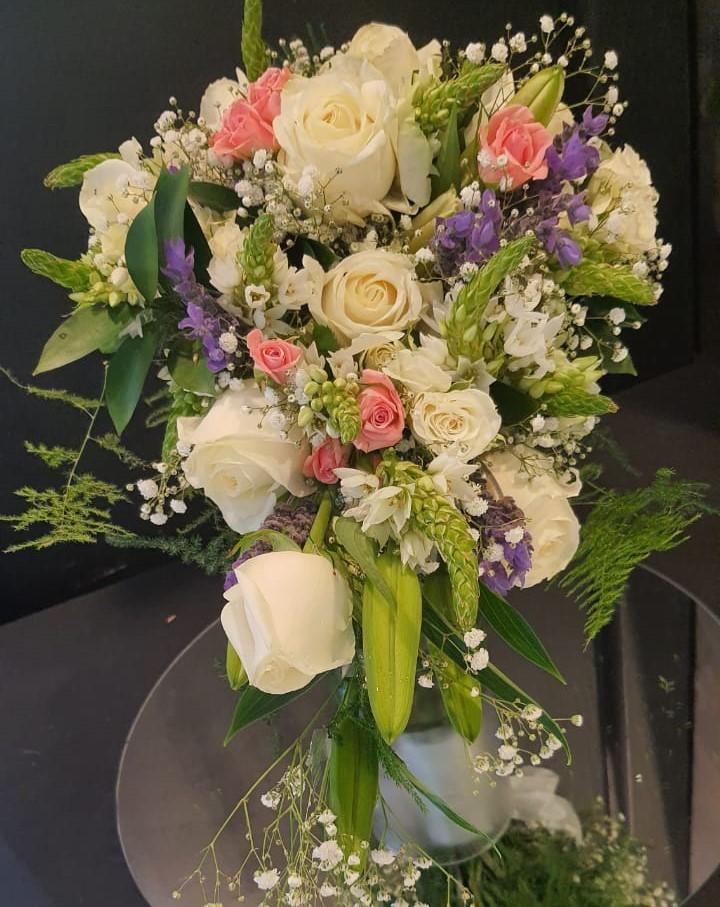 Bridal Bouquet Abstract Drop Burgess Florist Durban