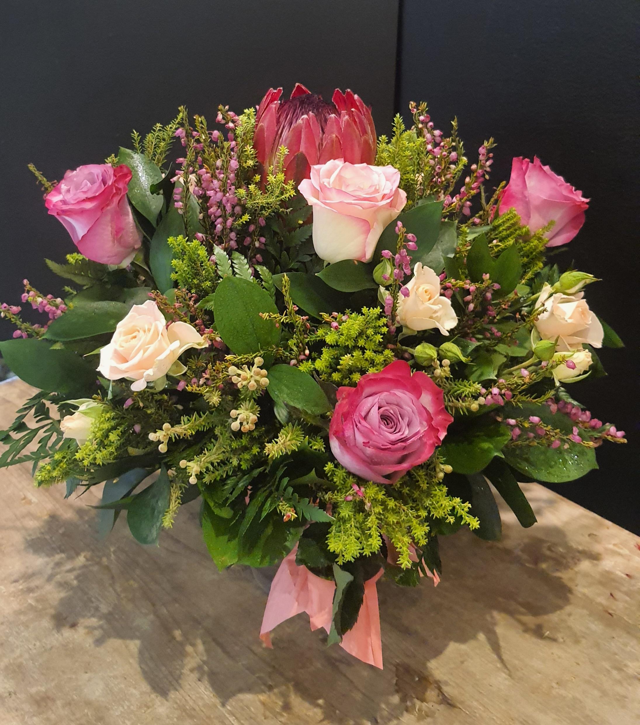 Bountiful Blooms in Ceramic Vase Burgess Florist Durban
