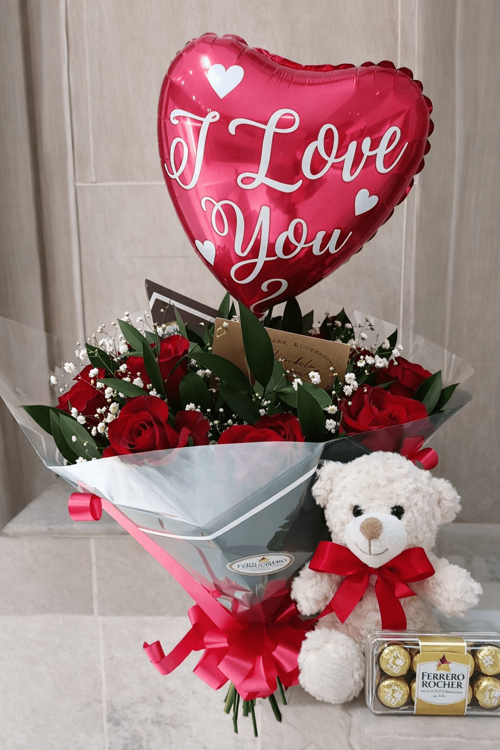 A3 - Valentines Roses in a Wrap - Image 6