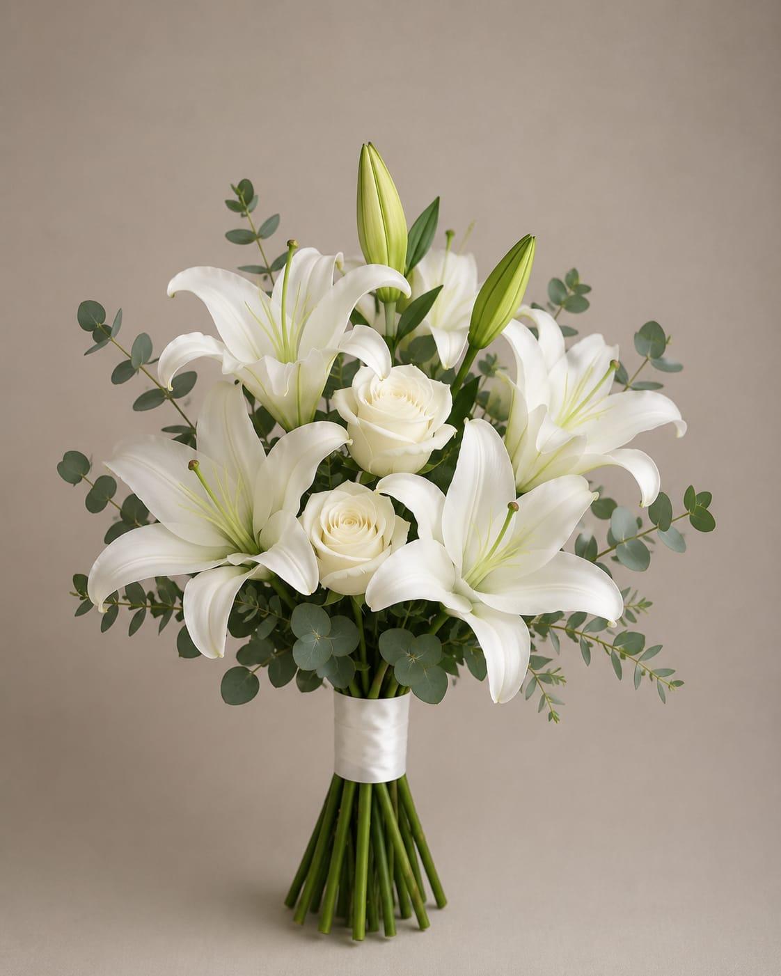 Casablanca Lily & Rose Bridal Bouquet