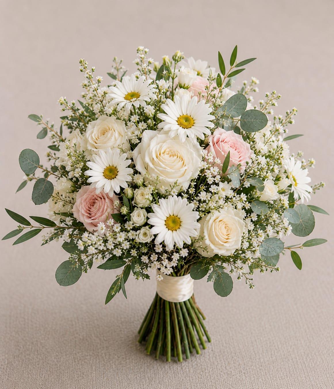 Blush Daisy Bridal Bouquet