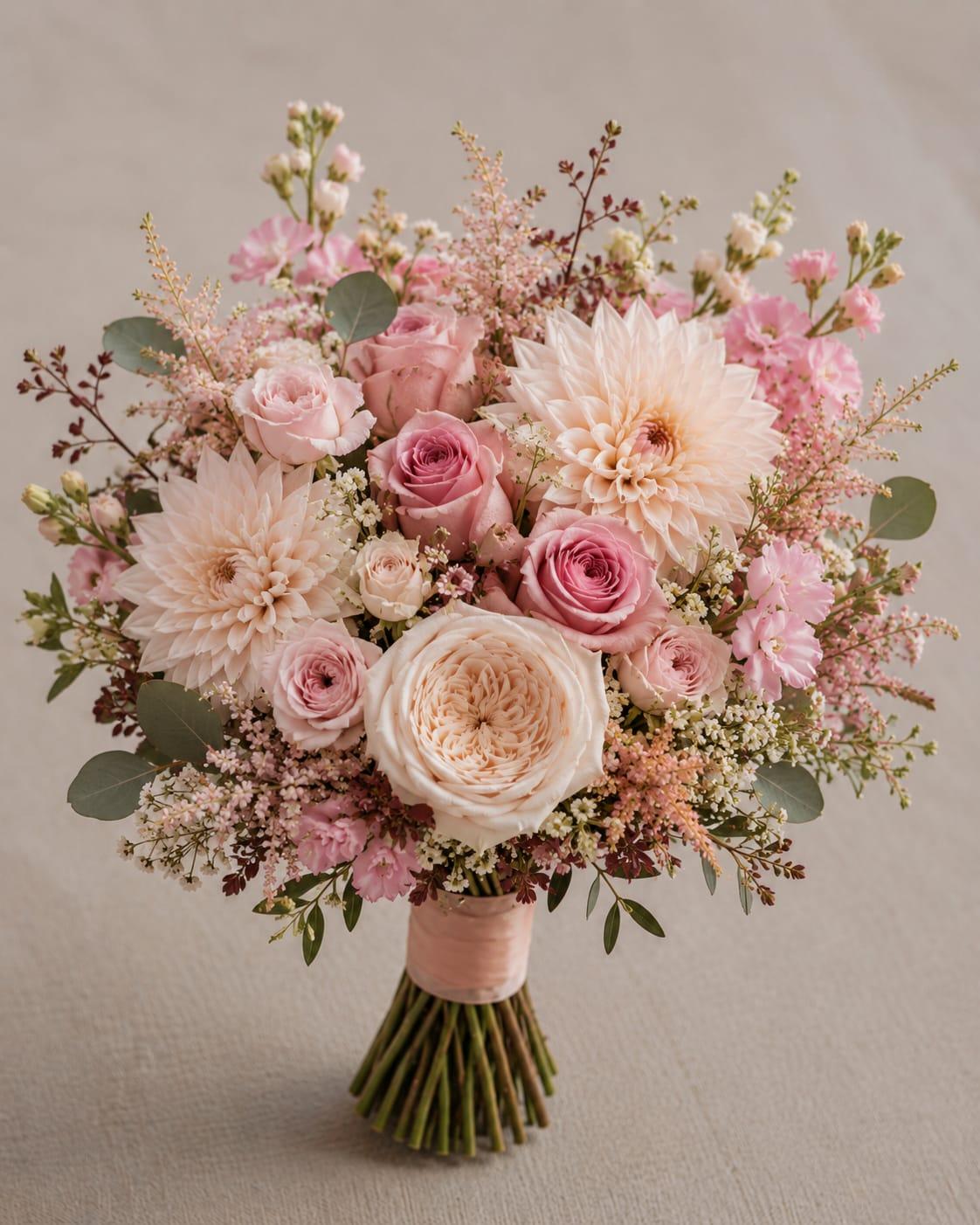 Blush Garden Rose Bridal Bouquet