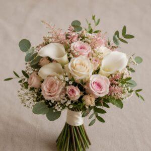 Blush & Ivory Elegance Bridal Bouquet