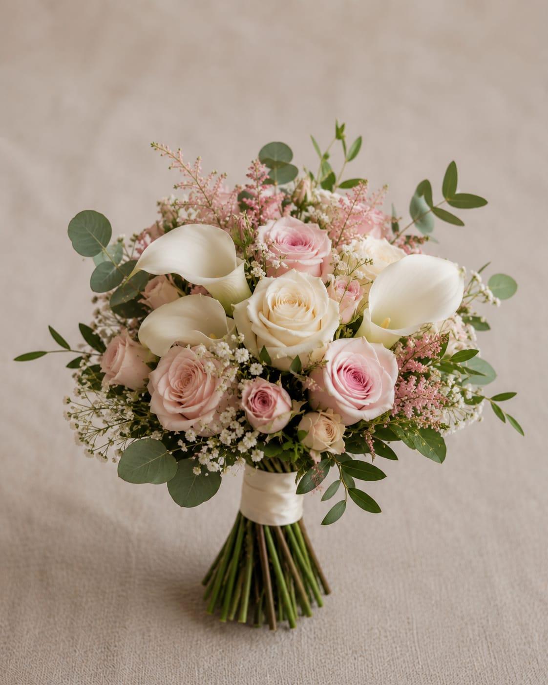 Blush & Ivory Elegance Bridal Bouquet