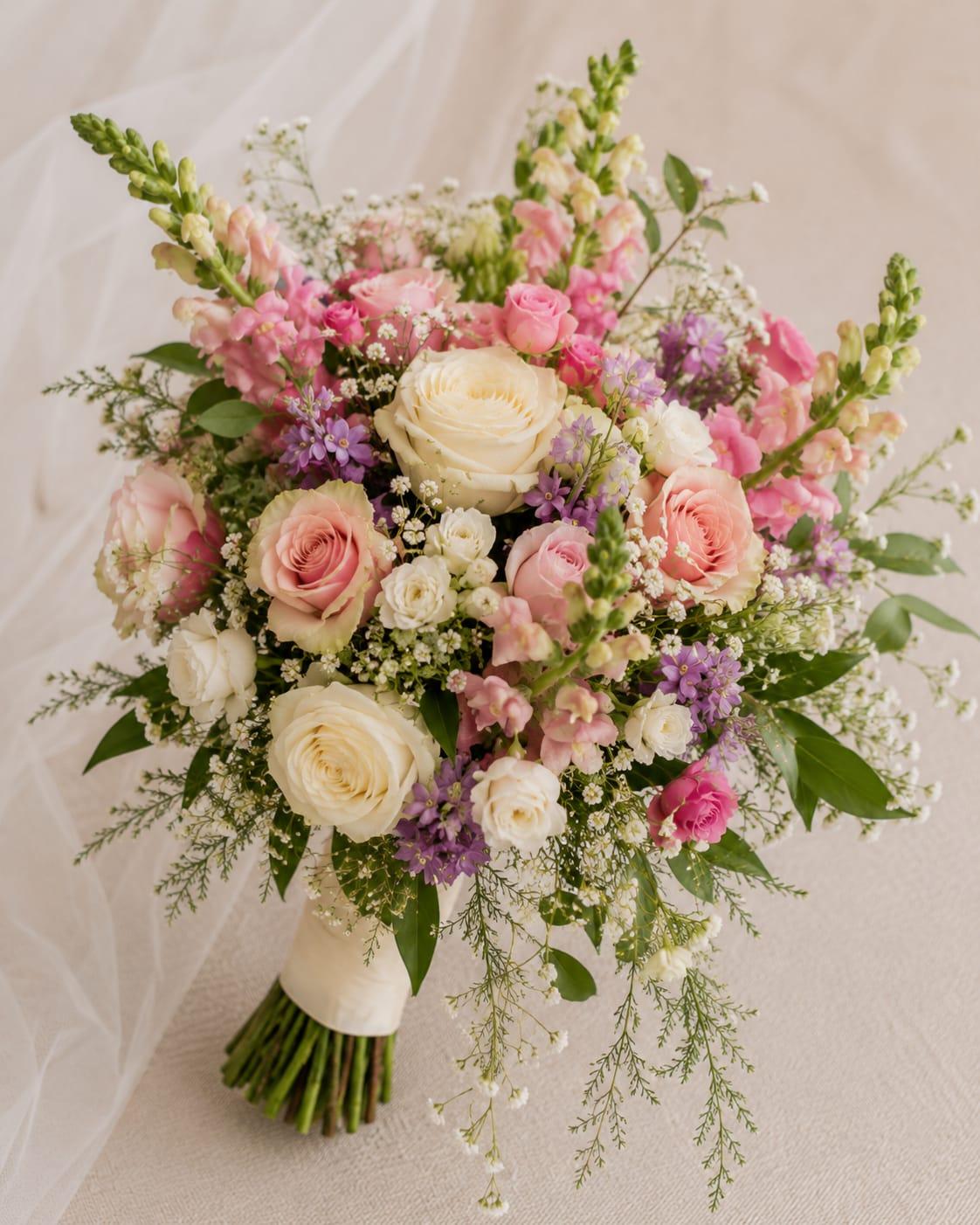 Blush Snapdragon Bridal Bouquet