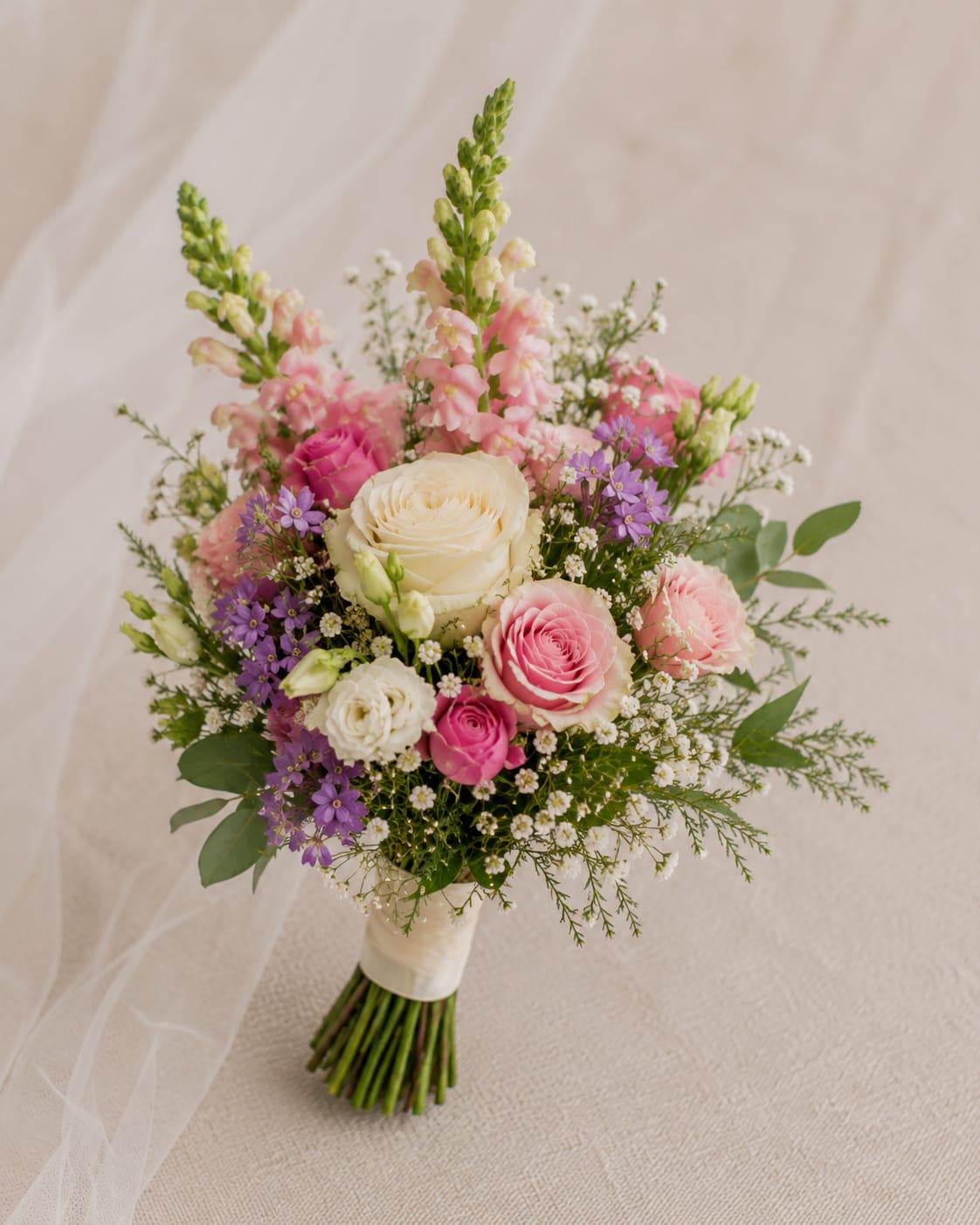 Blush Snapdragon Bridesmaid Bouquet