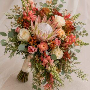 Protea Romance Bridal Bouquet