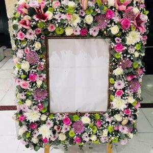 Sympathy Frame Garland Tribute