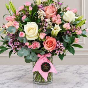 Elegant Pastel Pink Flower Bouquet
