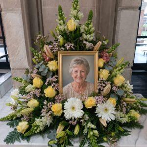 Elegant Floral Memorial Picture Frame